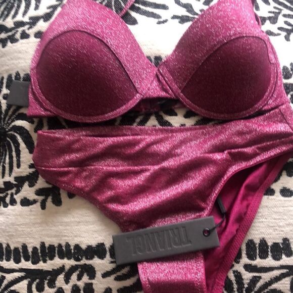 TRIANGL MACIA GRAPE SPARKLE NWT + BAG - Picture 6 of 6